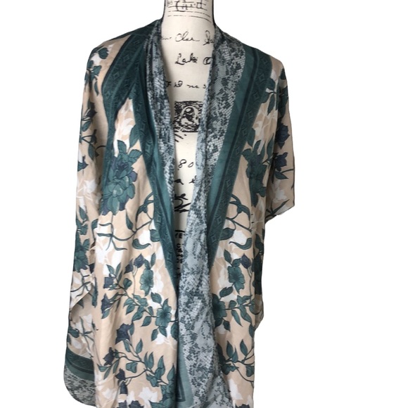 Save The Ocean Poncho Sleeve Duster Made From Recycled Material - Picture 2 of 8